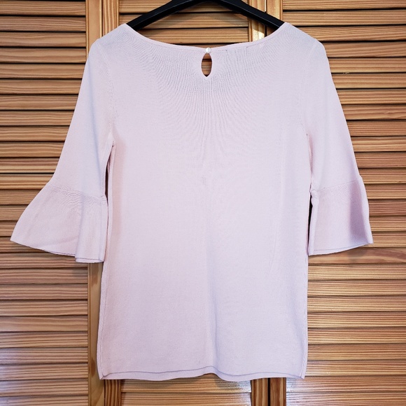 Pink Talbots Ruffle Sleeved Top - Picture 4 of 4